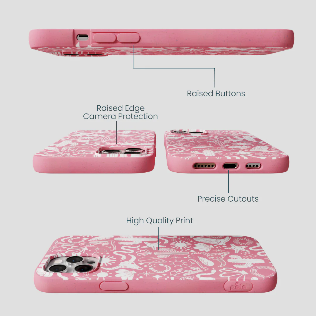 Bubblegum Pink Coastal Rodeo iPhone 12 Pro Max Case - Image 2