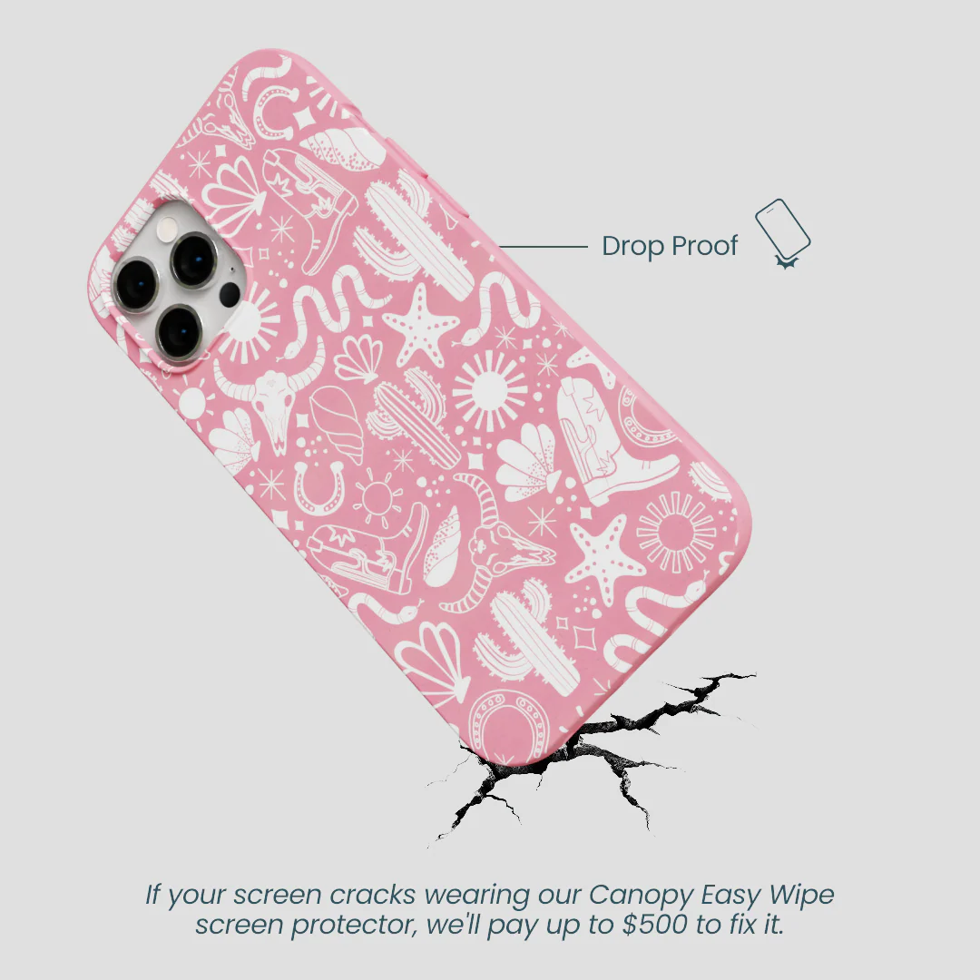 Bubblegum Pink Coastal Rodeo iPhone 12 Pro Max Case - Image 4
