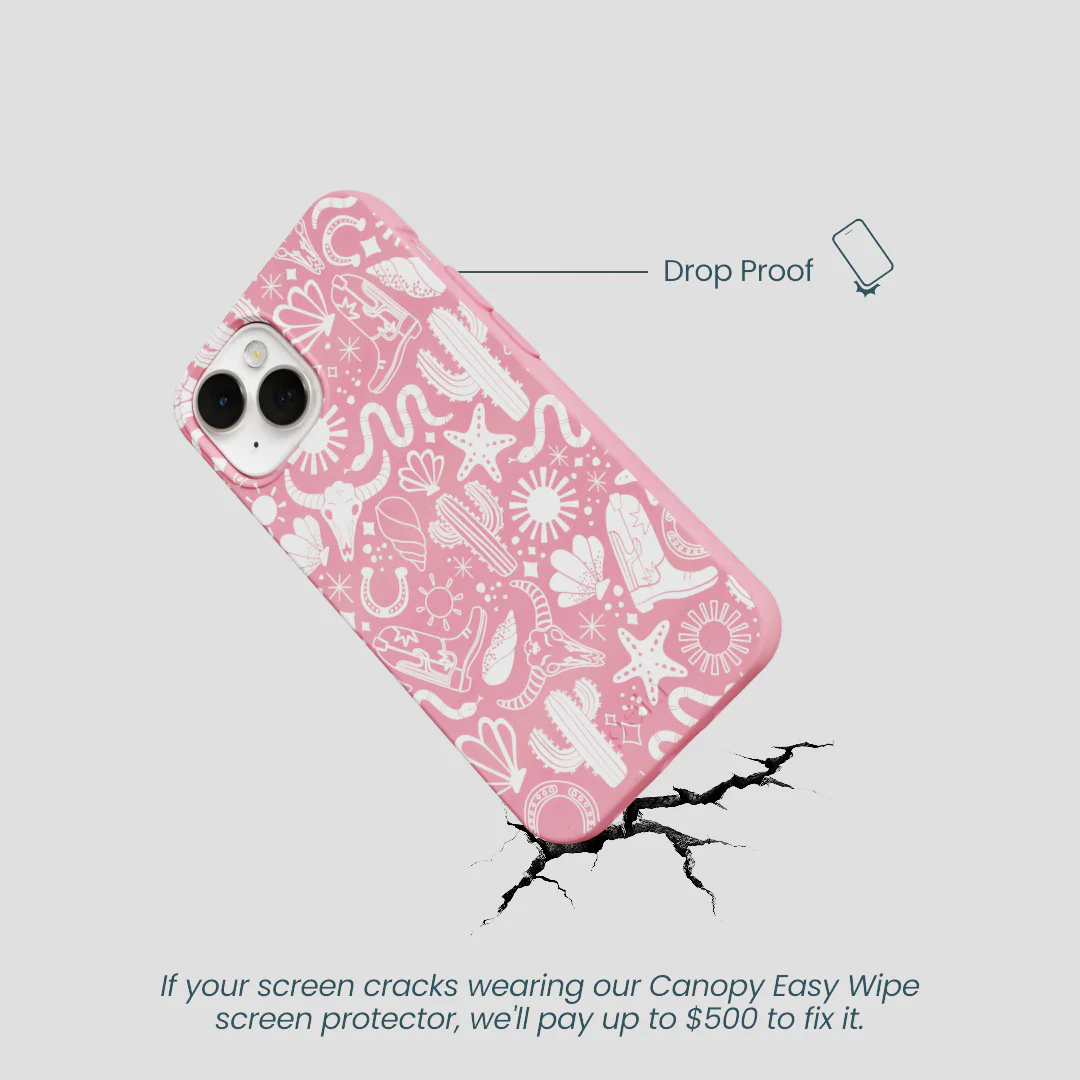 Bubblegum Pink Coastal Rodeo iPhone 13 Mini Case - Image 5