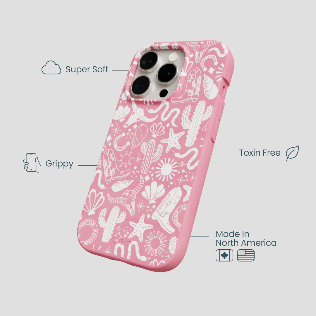 Bubblegum Pink Coastal Rodeo iPhone 14 Pro Case - Image 4