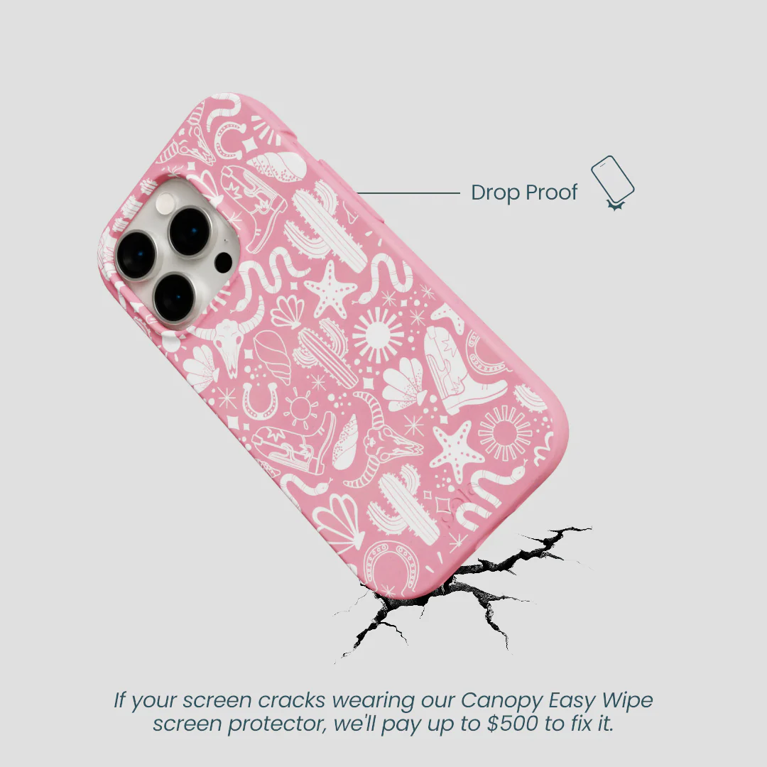 Bubblegum Pink Coastal Rodeo iPhone 14 Pro Case - Image 5