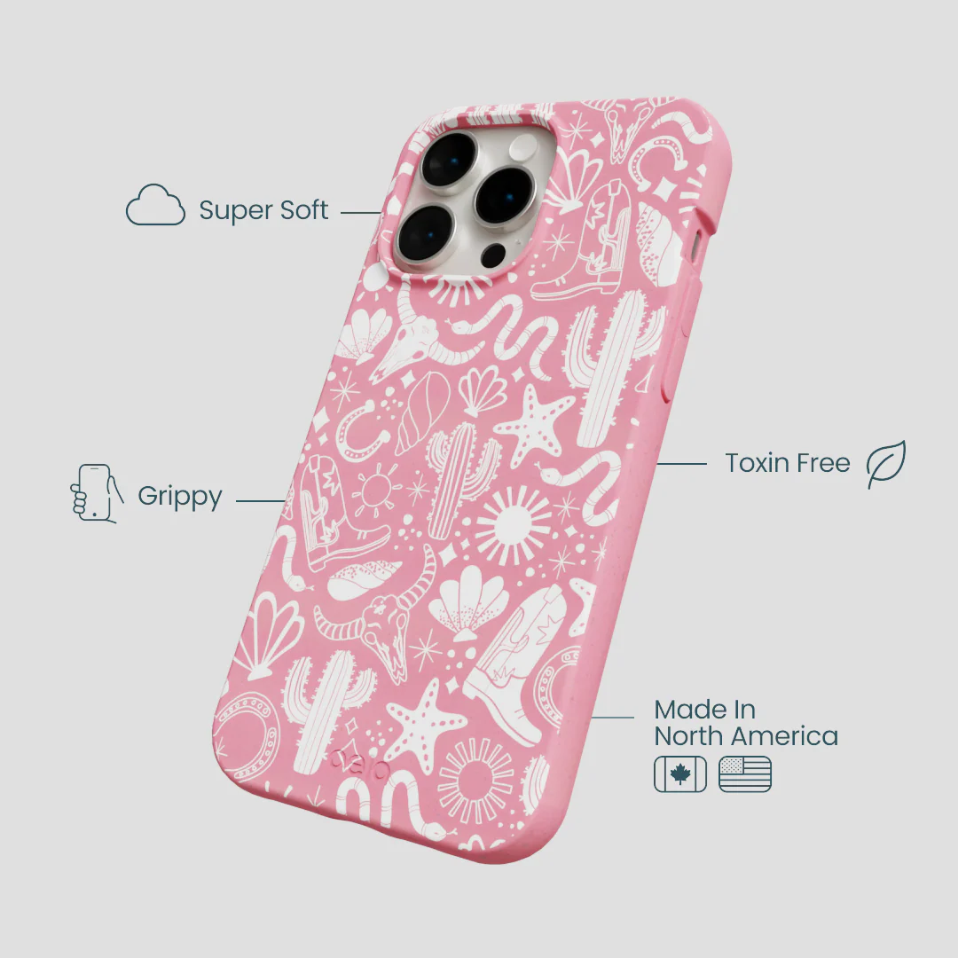 Bubblegum Pink Coastal Rodeo iPhone 14 Pro Max Case - Image 4