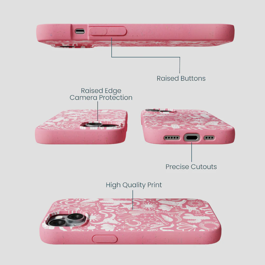 Bubblegum Pink Coastal Rodeo iPhone 15 Case - Image 3