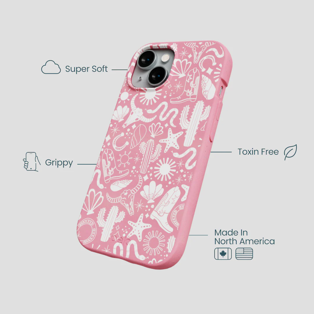 Bubblegum Pink Coastal Rodeo iPhone 15 Case - Image 4