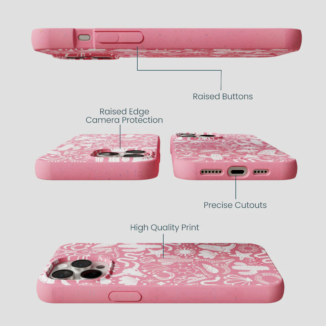 Bubblegum Pink Coastal Rodeo iPhone 15 Pro Max Case - Image 3