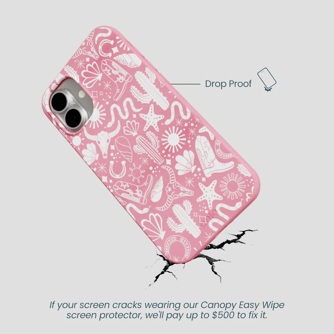 Bubblegum Pink Coastal Rodeo iPhone 16 Plus Case - Image 5