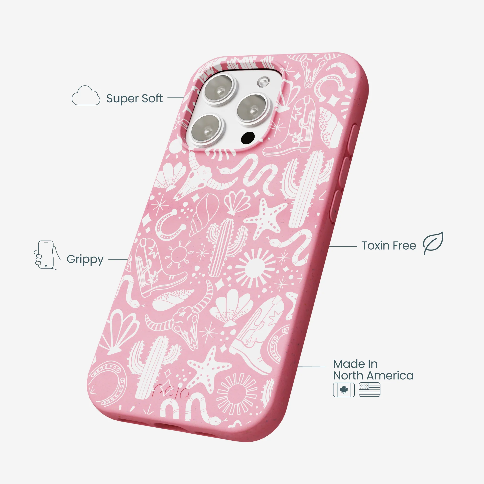 Bubblegum Pink Coastal Rodeo iPhone 16 Pro Max Case - Image 4