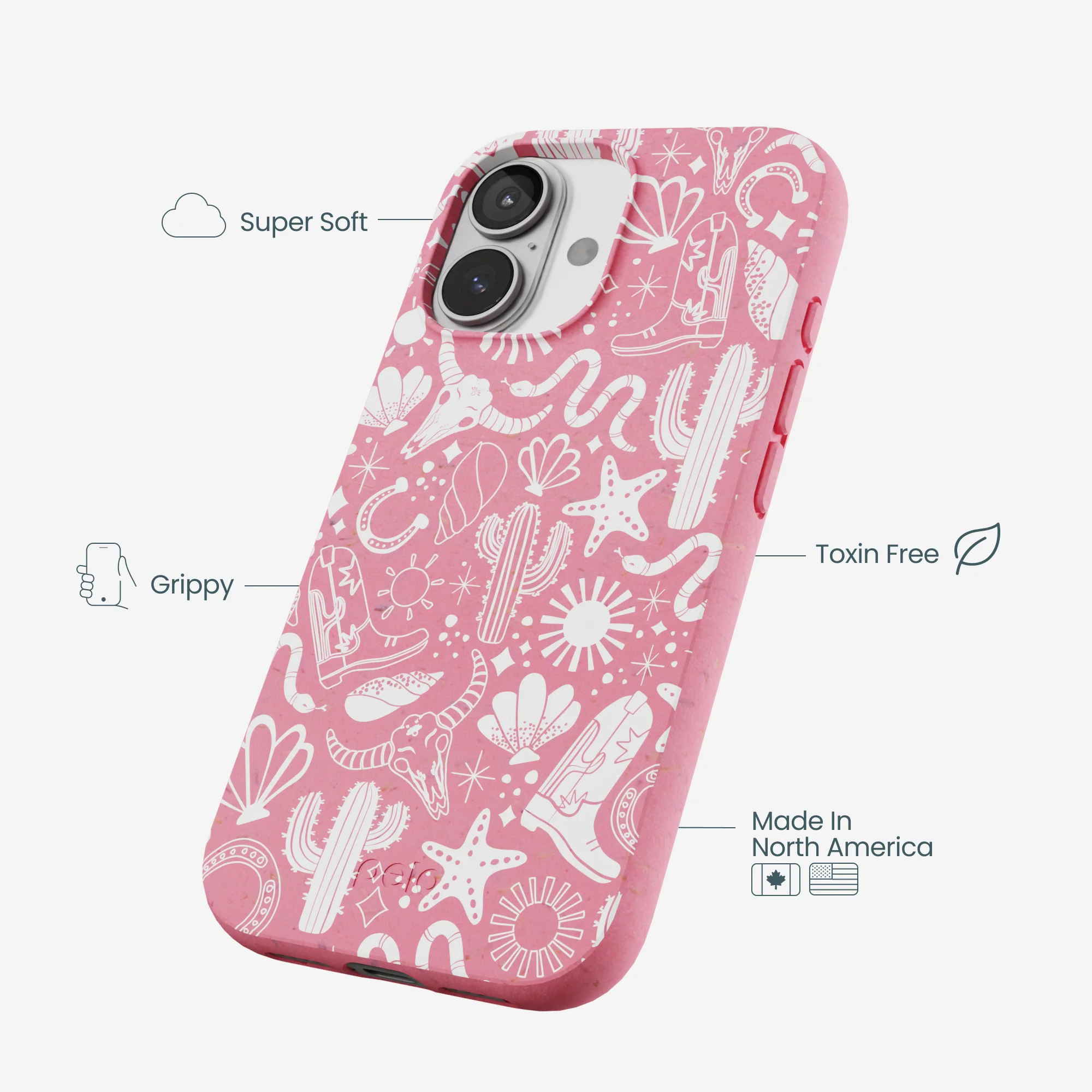 Bubblegum Pink Coastal Rodeo iPhone 17 Case - Image 4