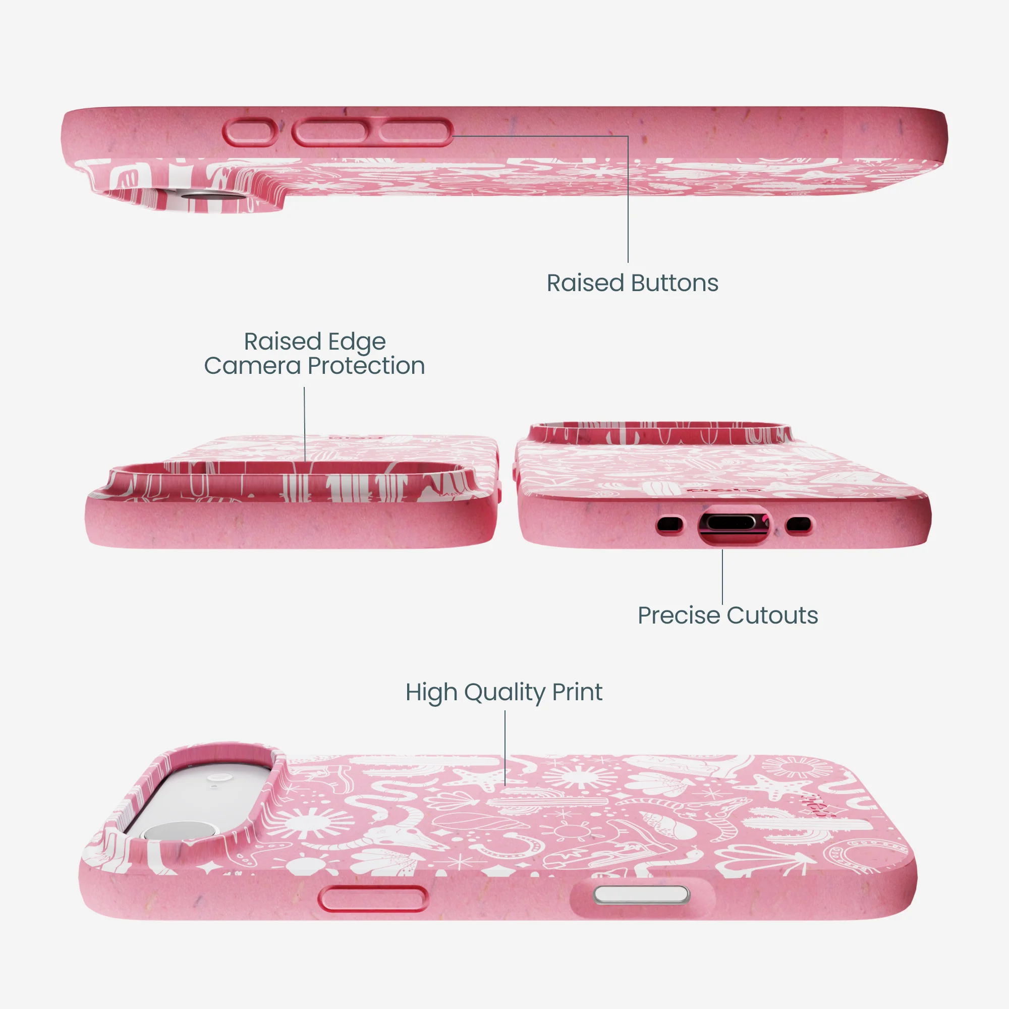 Bubblegum Pink Coastal Rodeo iPhone Air Case - Image 3