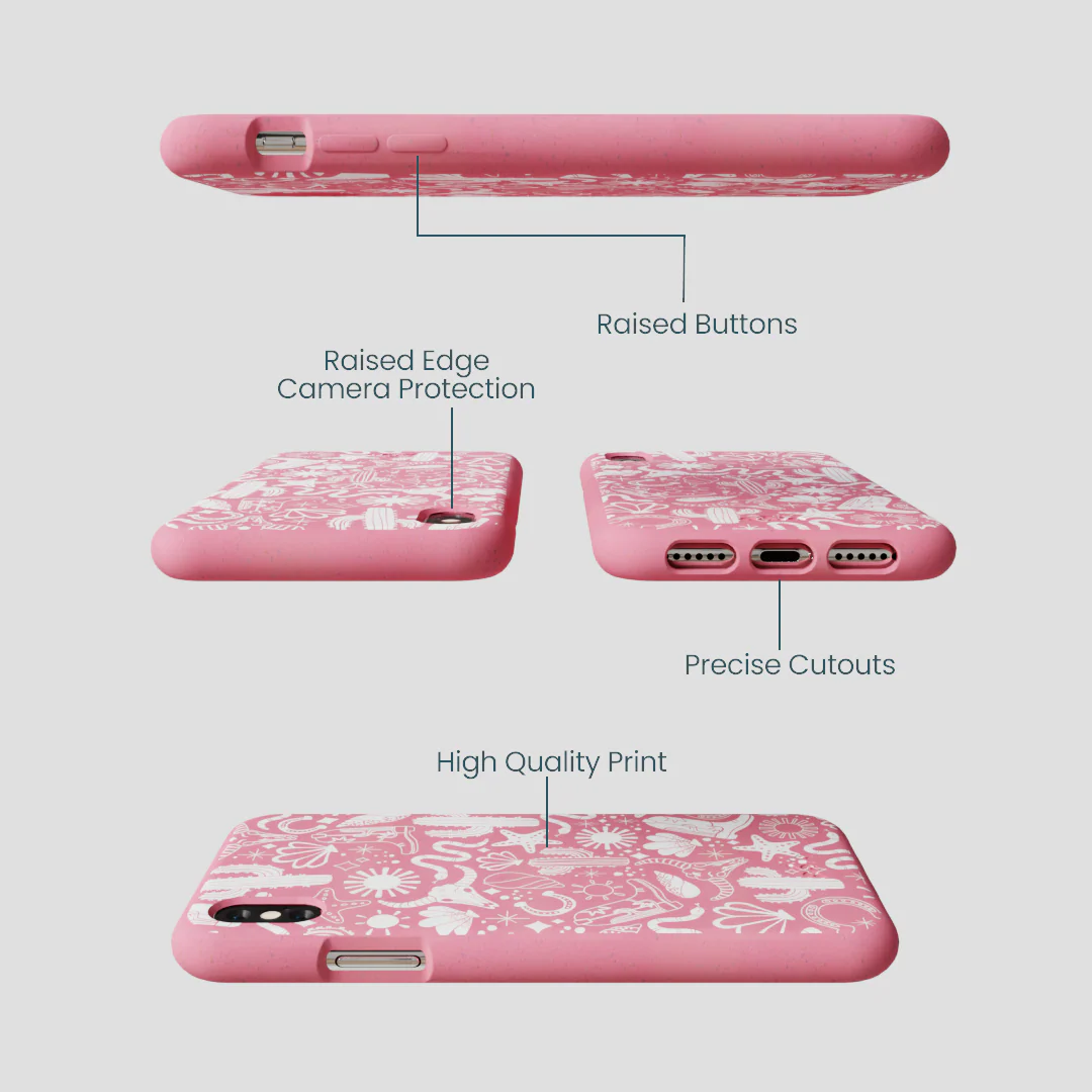 Bubblegum Pink Coastal Rodeo iPhone XR Case - Image 2