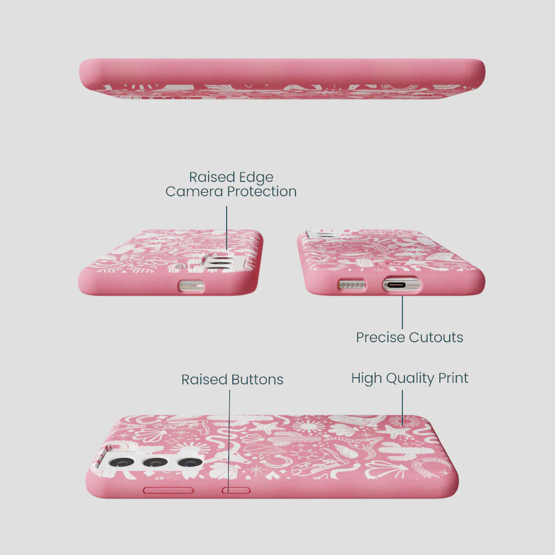 Bubblegum Pink Coastal Rodeo Samsung Galaxy S21 Case - Image 2
