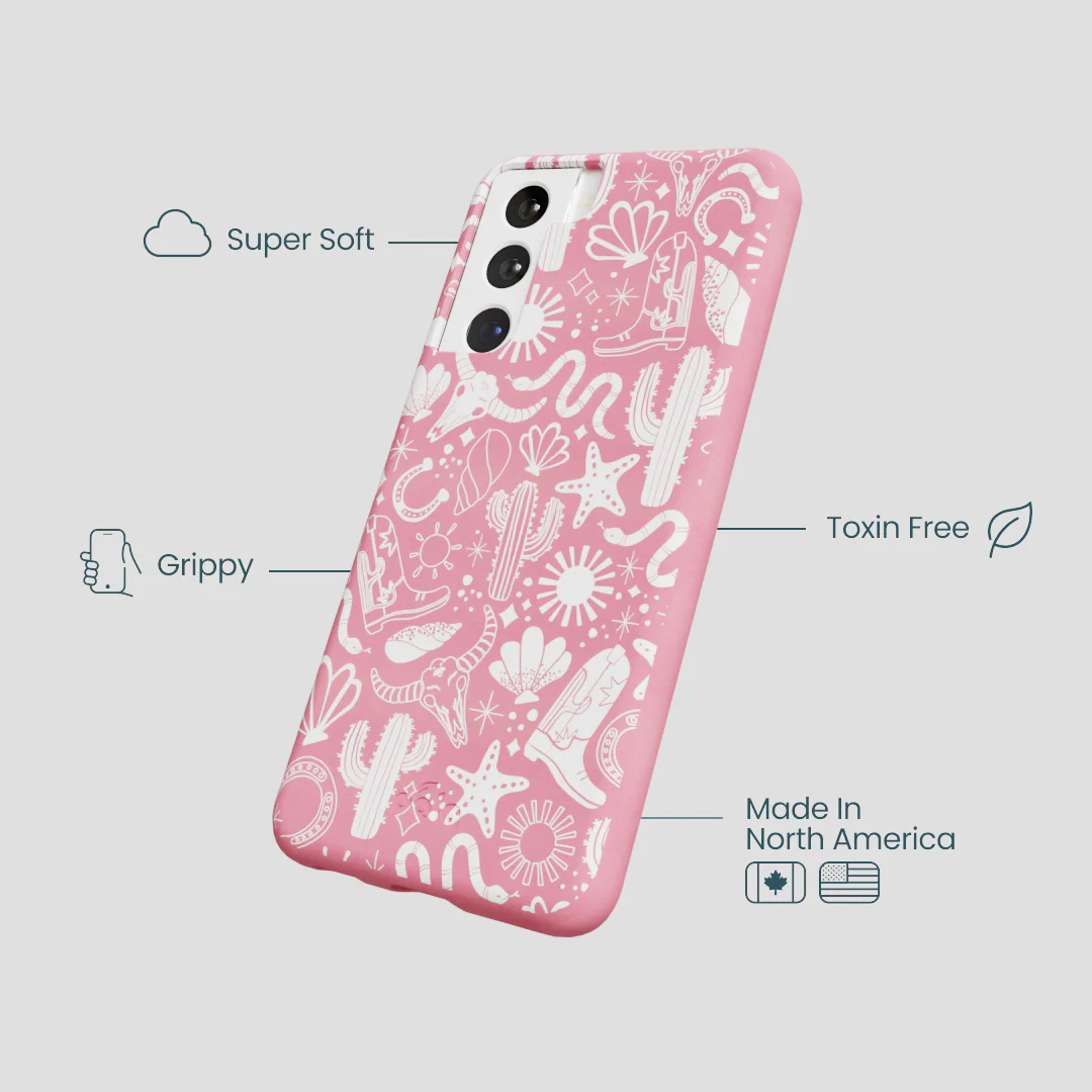 Bubblegum Pink Coastal Rodeo Samsung Galaxy S21 Case - Image 3