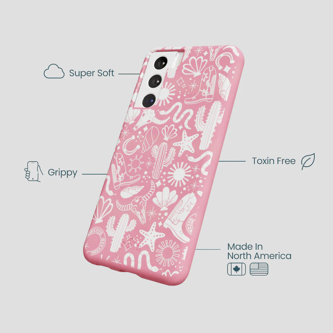 Bubblegum Pink Coastal Rodeo Samsung Galaxy S22 Case - Image 3