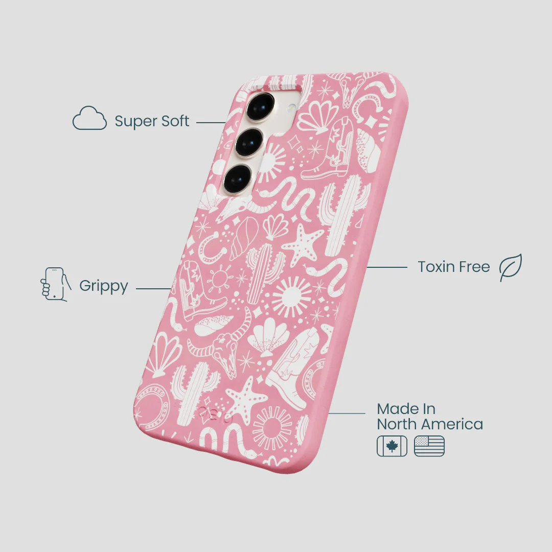 Bubblegum Pink Coastal Rodeo Samsung Galaxy S24 Case - Image 4