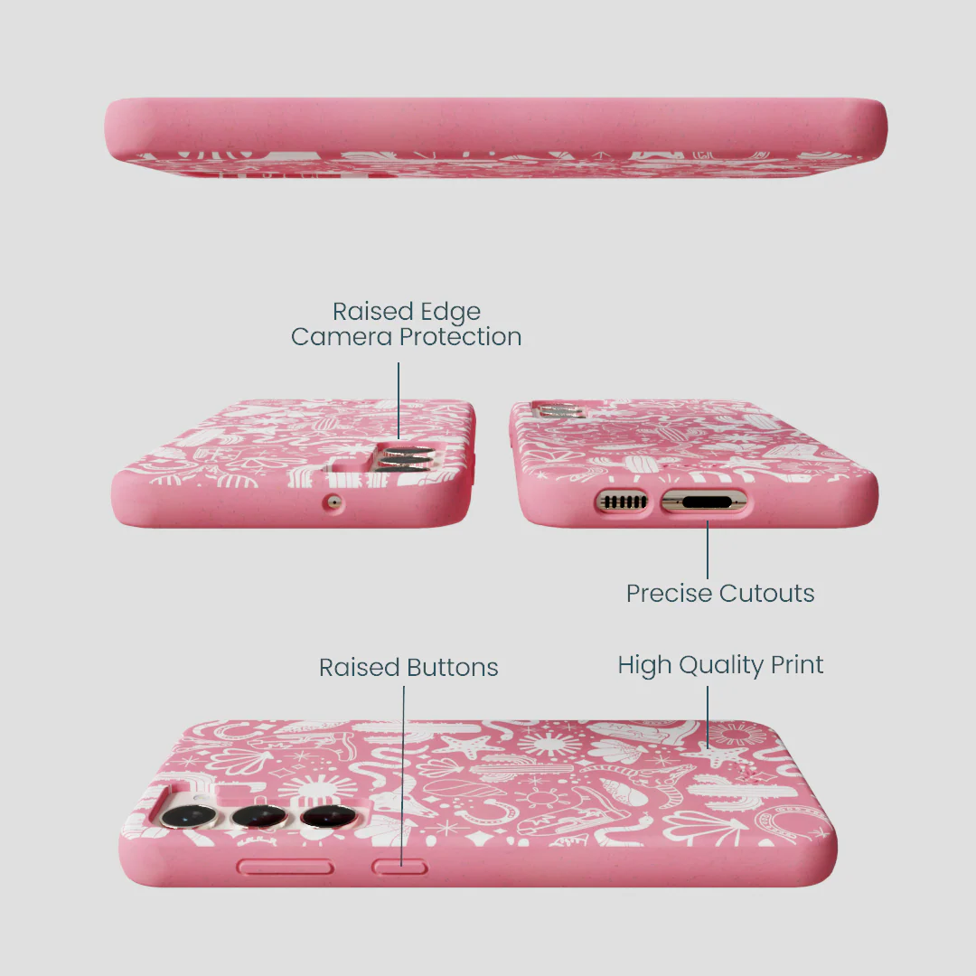 Bubblegum Pink Coastal Rodeo Samsung Galaxy S24+(Plus) Case - Image 2