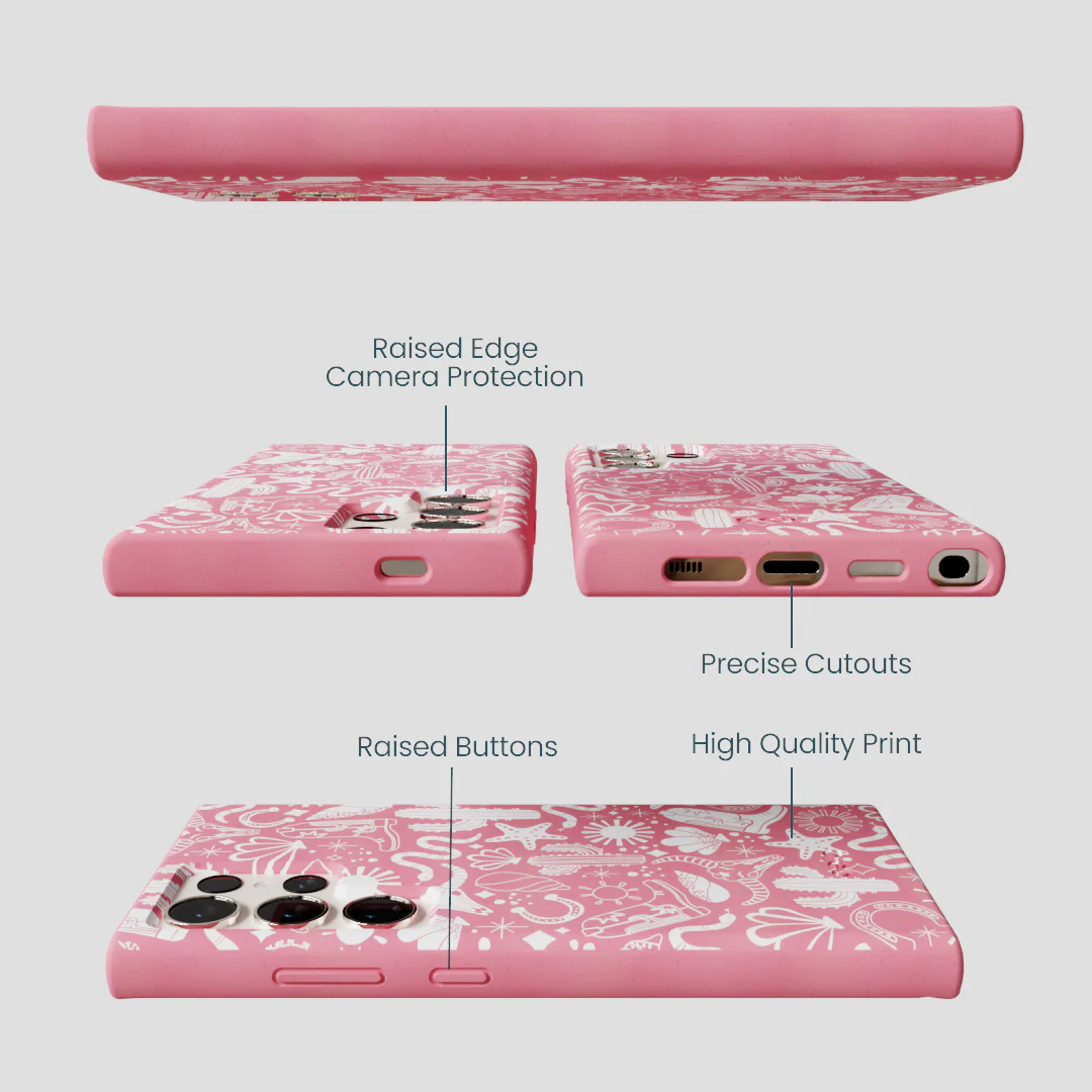 Bubblegum Pink Coastal Rodeo Samsung Galaxy S24 Ultra Case - Image 2