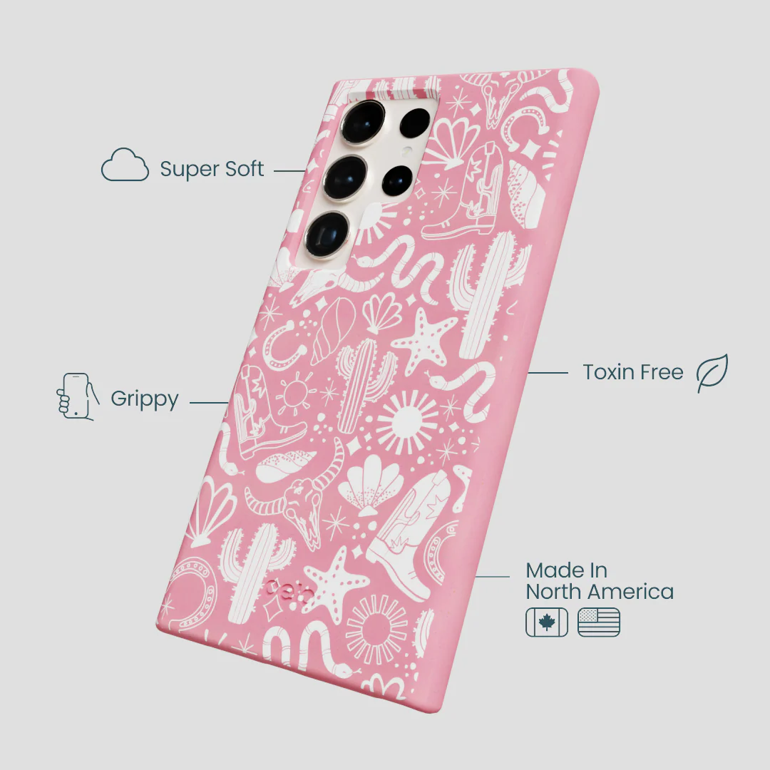 Bubblegum Pink Coastal Rodeo Samsung Galaxy S24 Ultra Case - Image 3