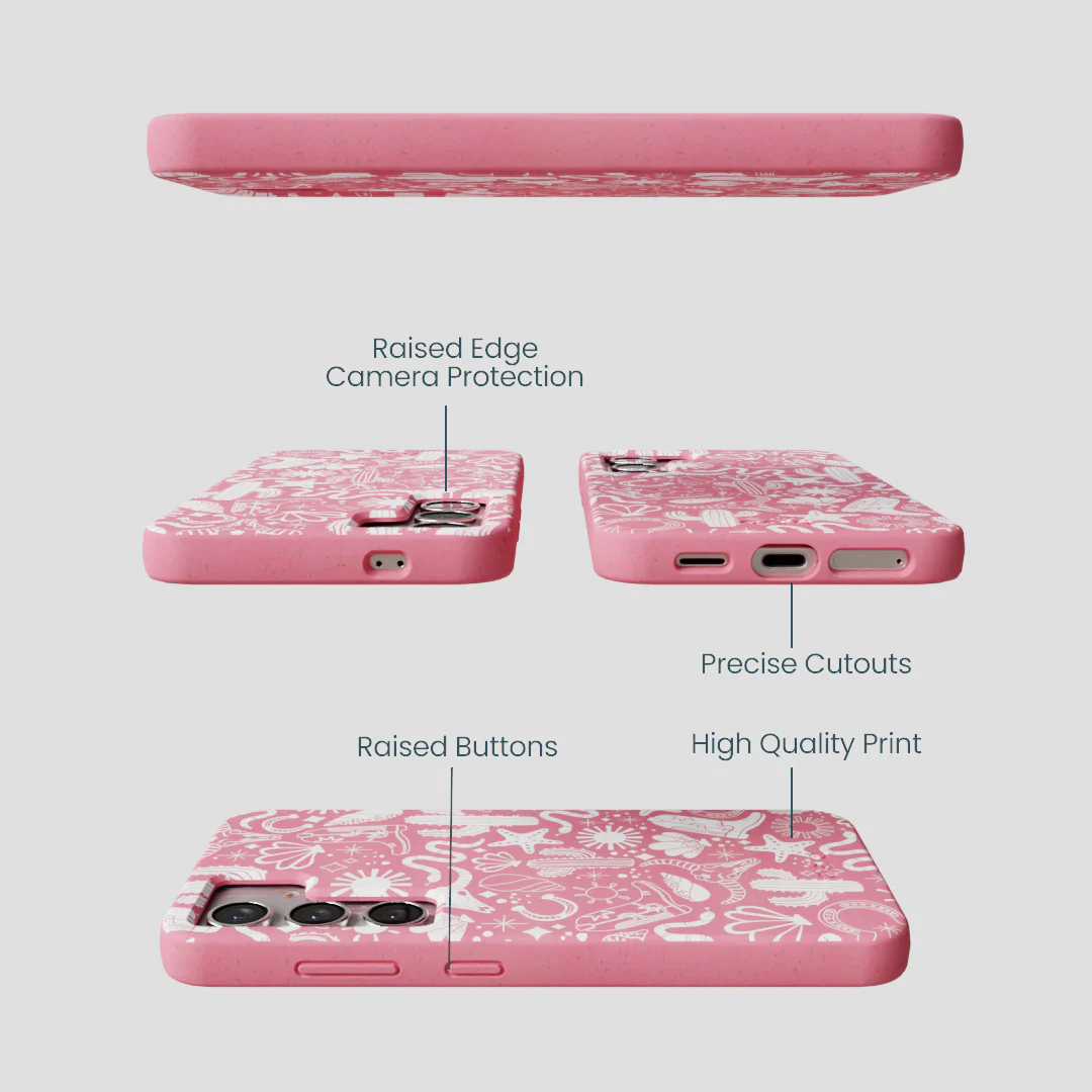 Bubblegum Pink Coastal Rodeo Samsung Galaxy S25 Case - Image 3