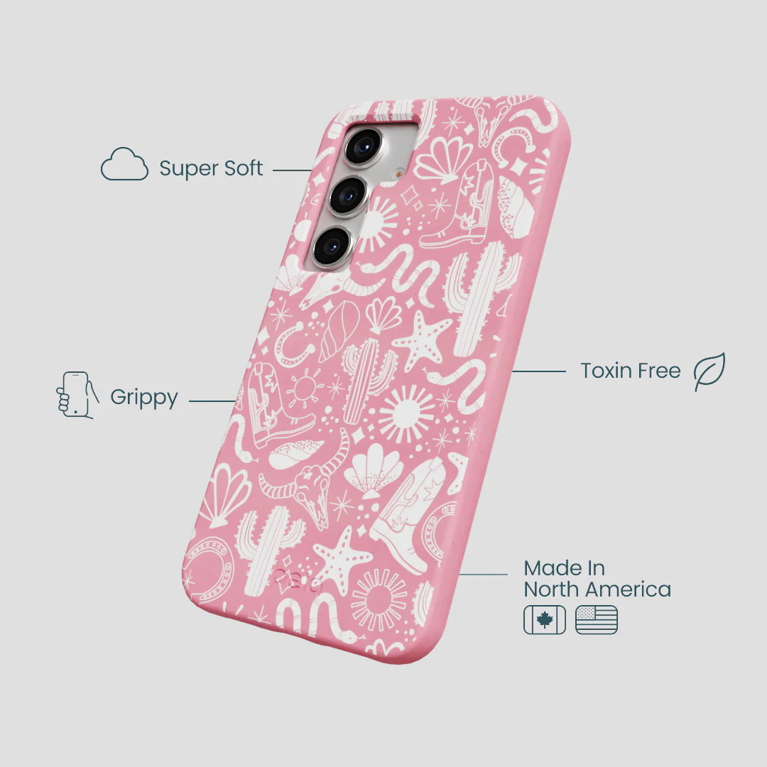 Bubblegum Pink Coastal Rodeo Samsung Galaxy S25 Case - Image 4