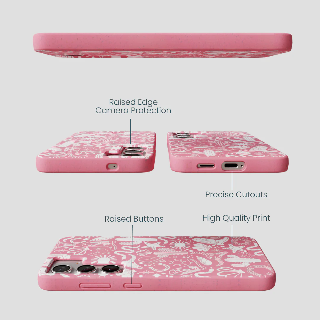 Bubblegum Pink Coastal Rodeo Samsung Galaxy S25+(Plus) Case - Image 3
