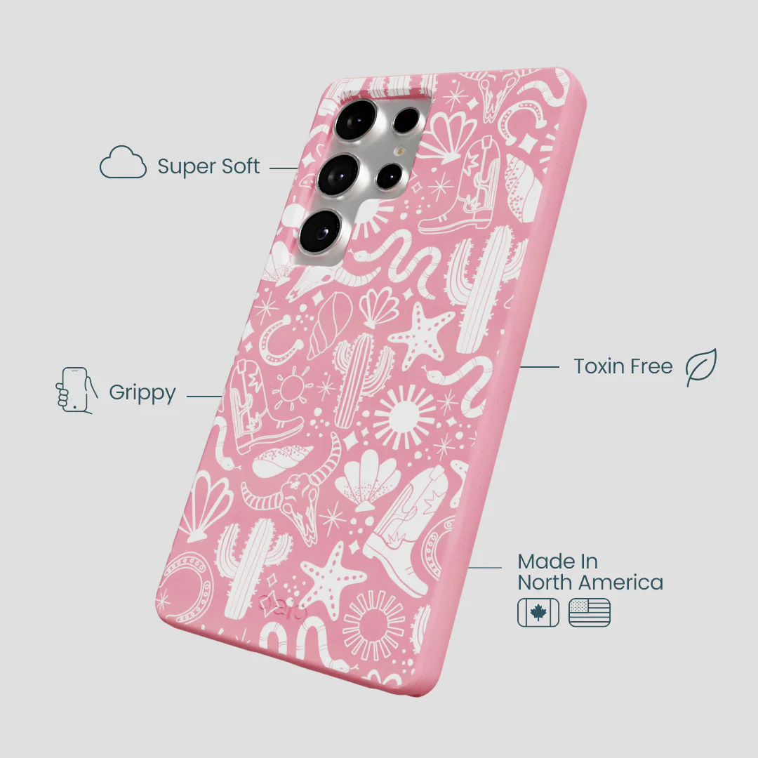 Bubblegum Pink Coastal Rodeo Samsung Galaxy S25 Ultra Case - Image 4