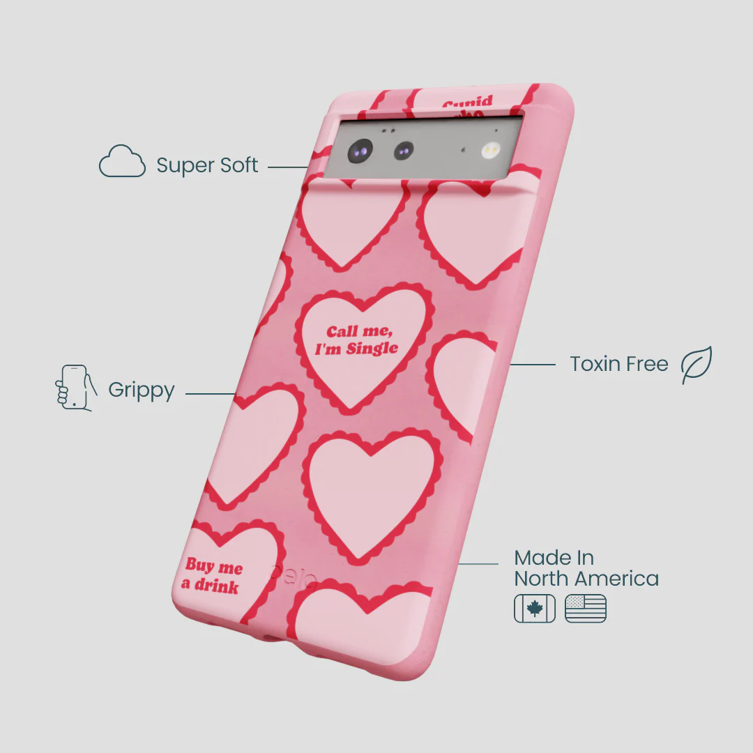 Bubblegum Pink Cupid Who Google Pixel 6 Case - Image 4