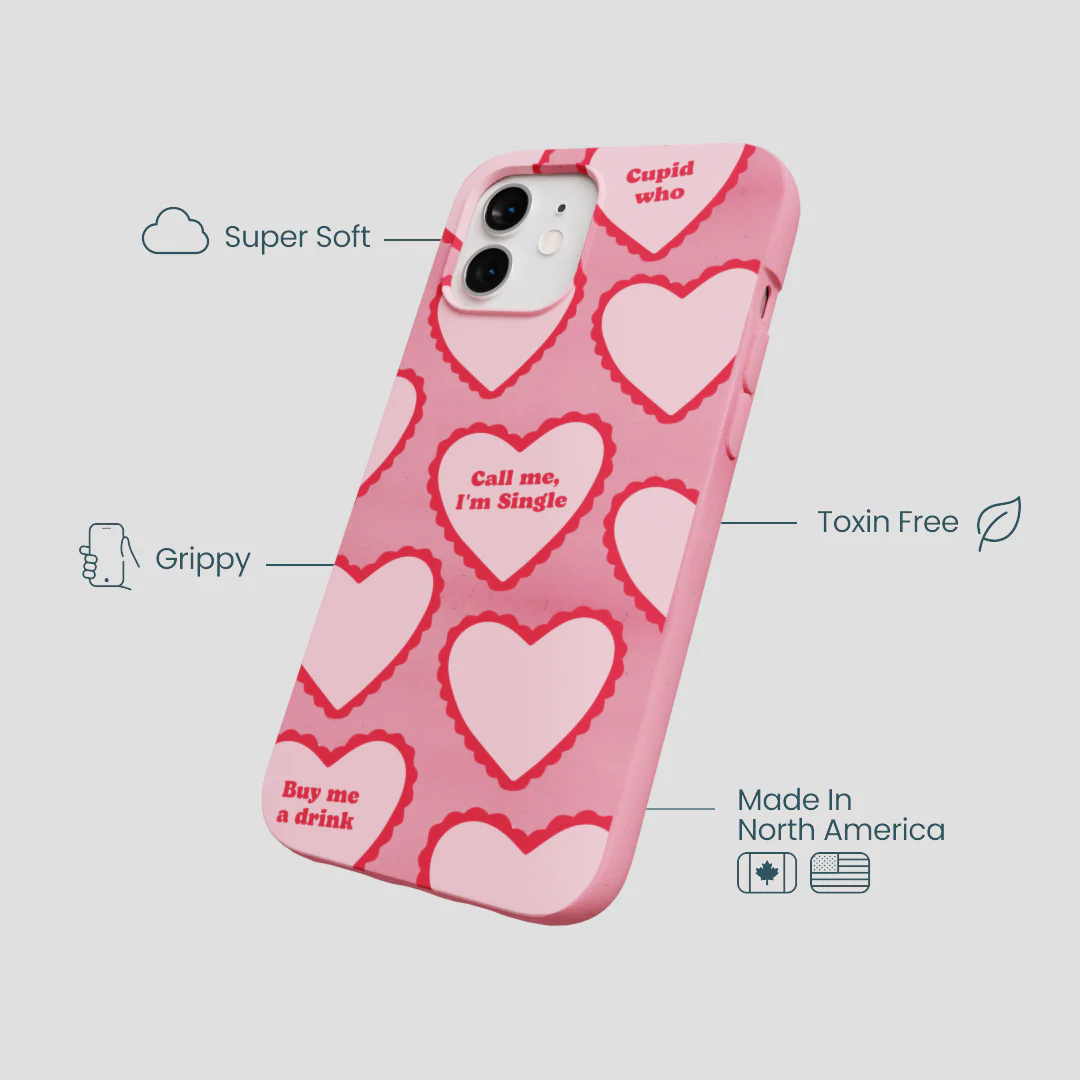 Bubblegum Pink Cupid Who iPhone 12/ iPhone 12 Pro Case - Image 4