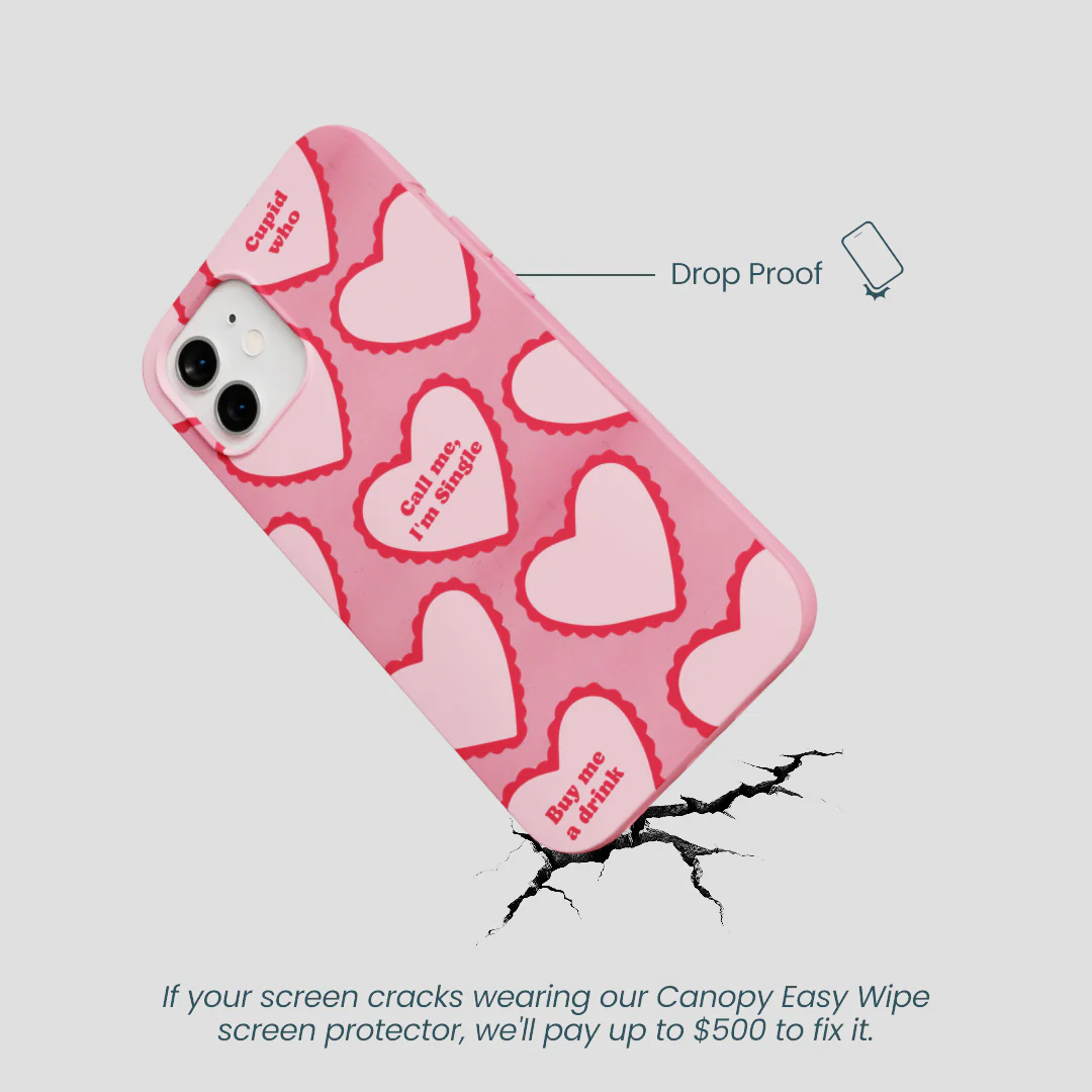 Bubblegum Pink Cupid Who iPhone 12/ iPhone 12 Pro Case - Image 5