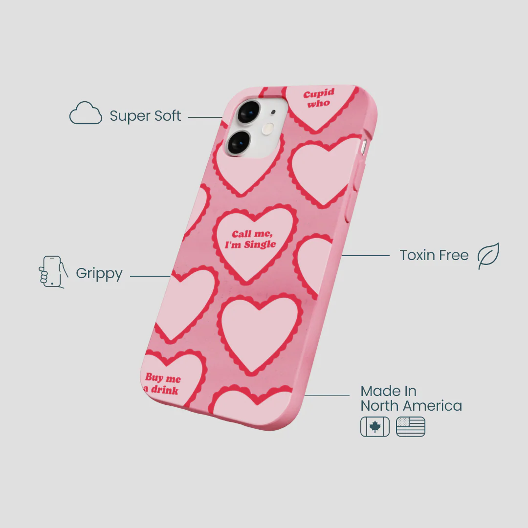 Bubblegum Pink Cupid Who iPhone 12 Mini Case - Image 4