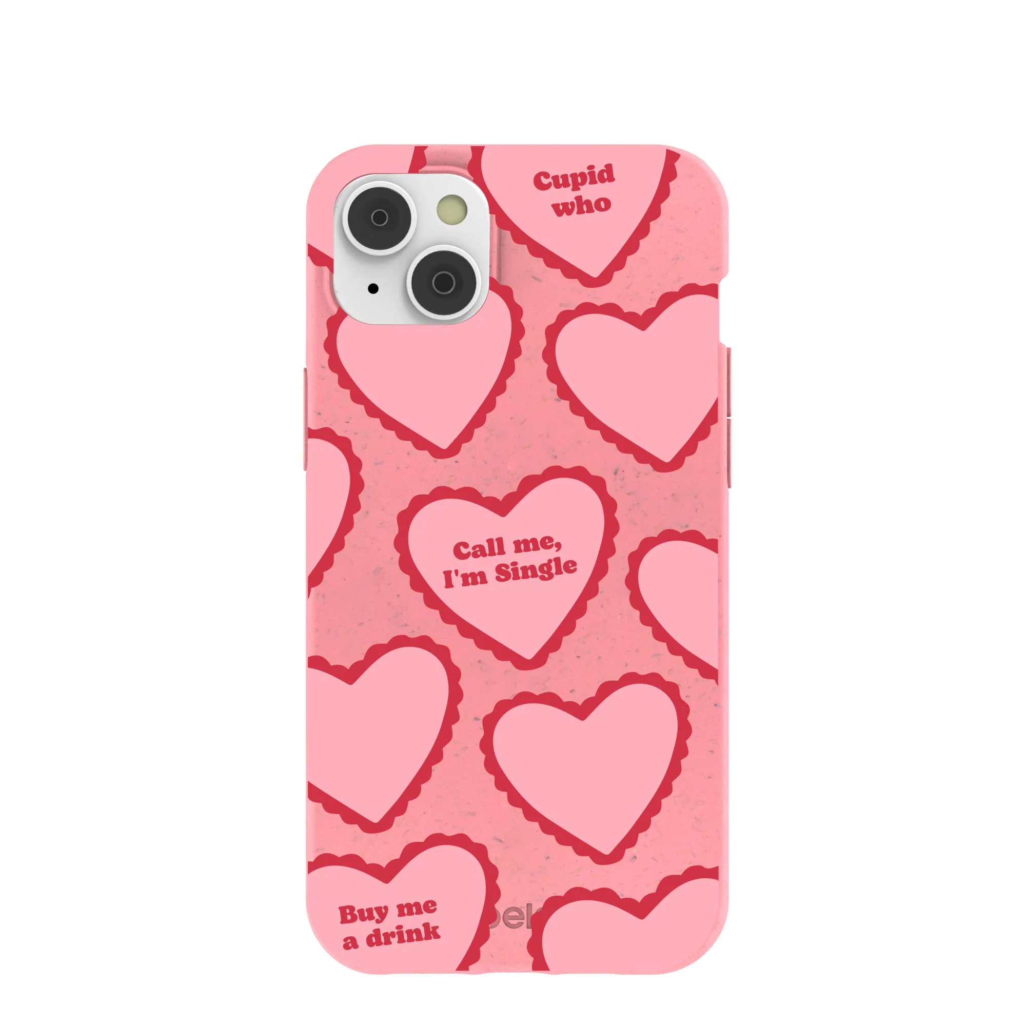 Bubblegum Pink Cupid Who iPhone 14 Plus Case