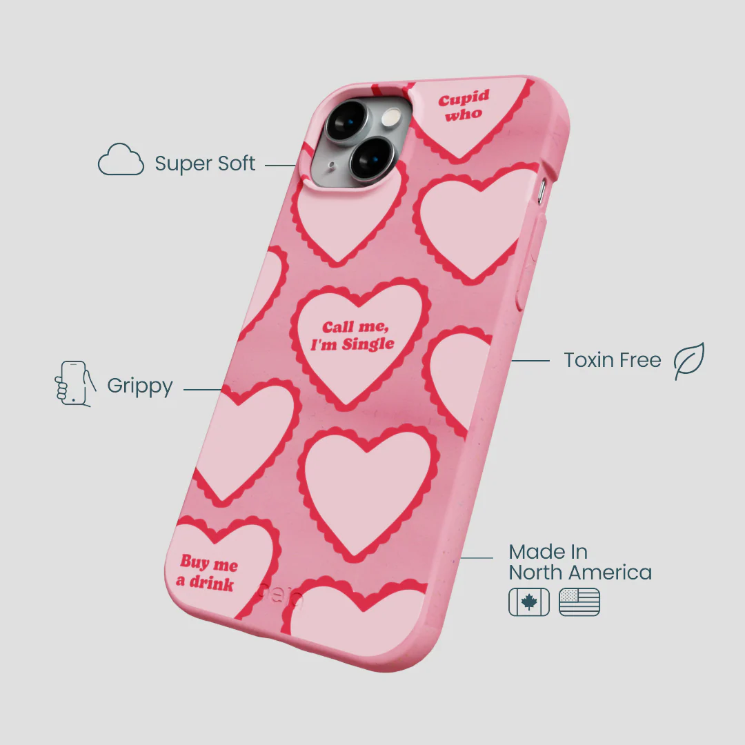 Bubblegum Pink Cupid Who iPhone 14 Plus Case - Image 4