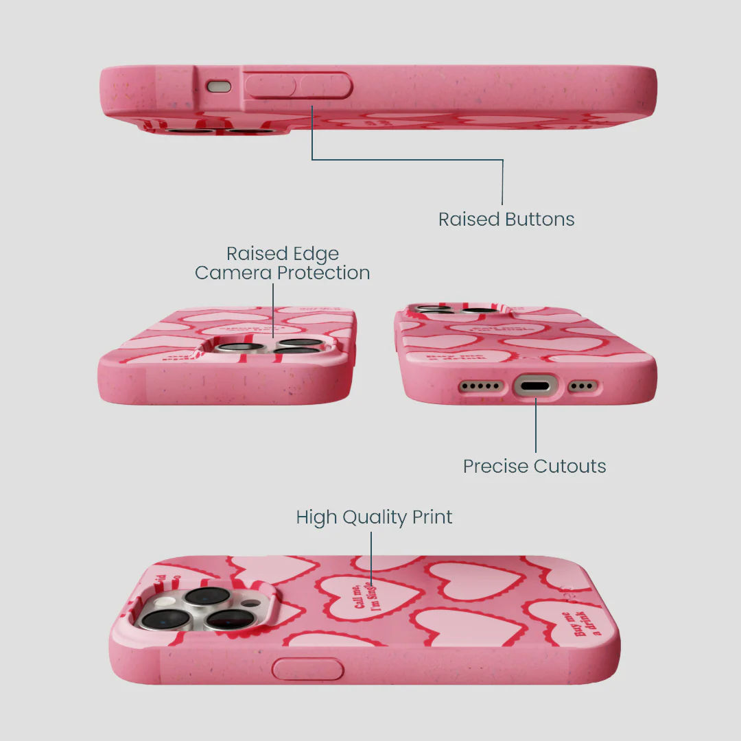 Bubblegum Pink Cupid Who iPhone 14 Pro Case - Image 3