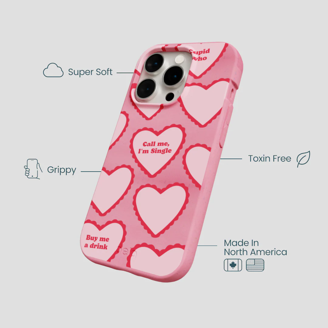 Bubblegum Pink Cupid Who iPhone 14 Pro Case - Image 4