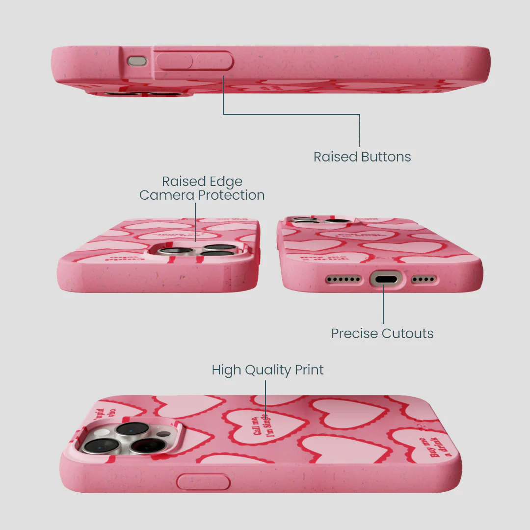 Bubblegum Pink Cupid Who iPhone 15 Pro Max Case - Image 3