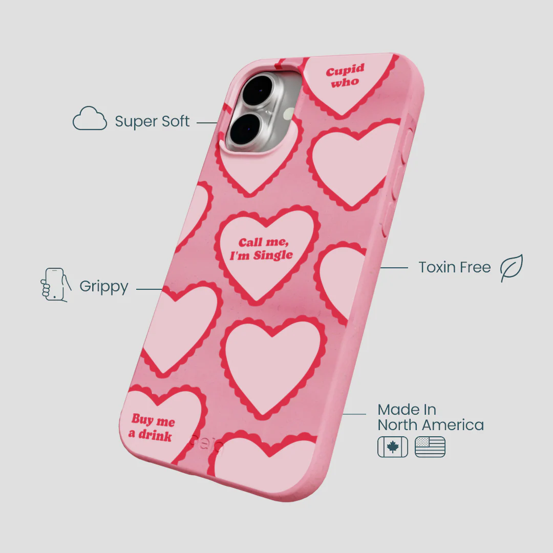 Bubblegum Pink Cupid Who iPhone 16 Plus Case - Image 4