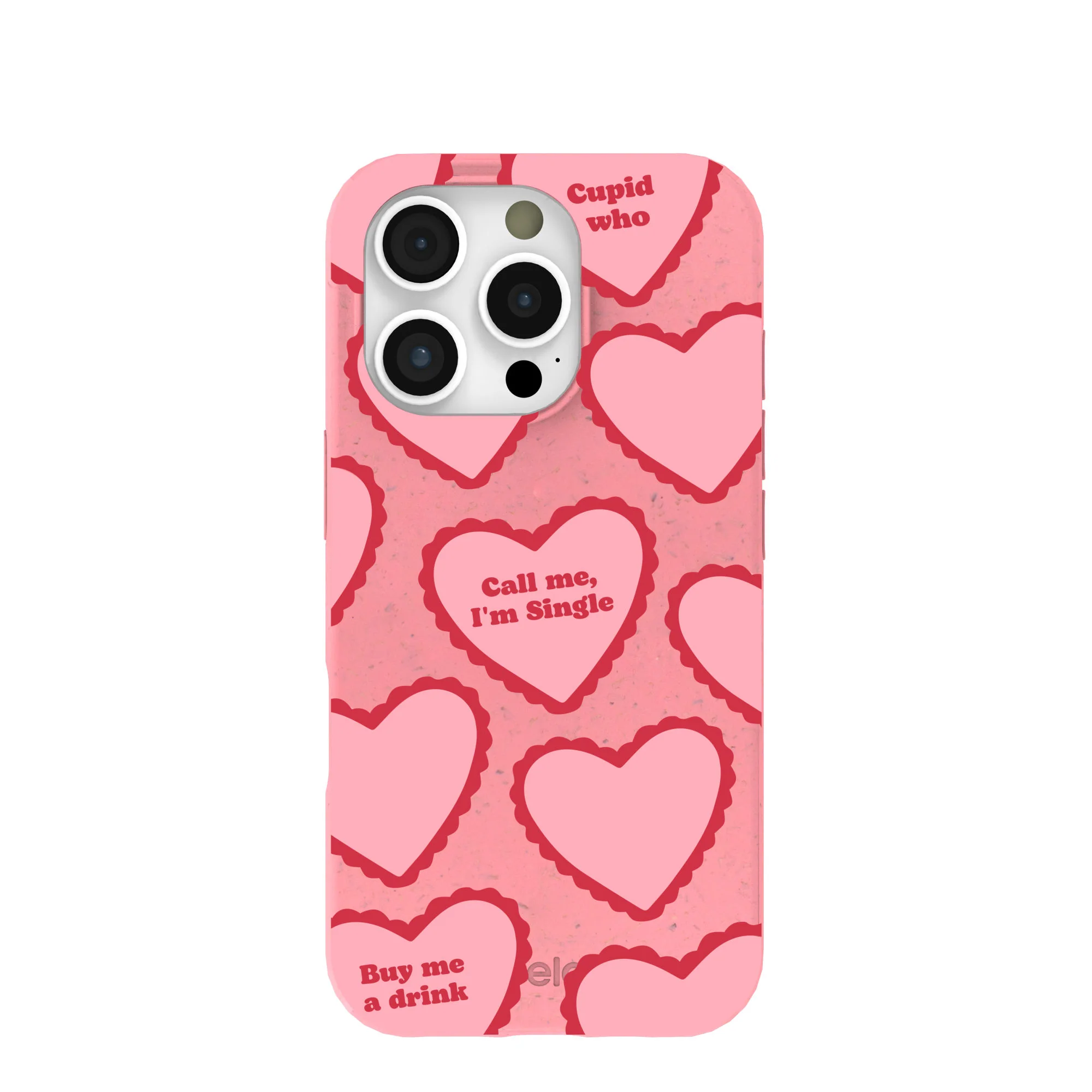 Bubblegum Pink Cupid Who iPhone 16 Pro Case