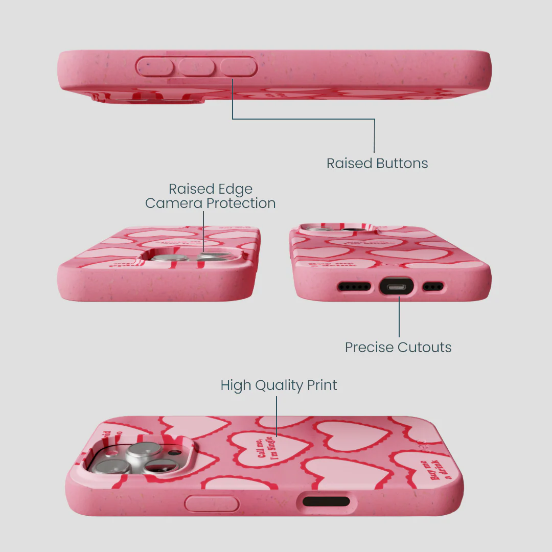 Bubblegum Pink Cupid Who iPhone 16 Pro Case - Image 3
