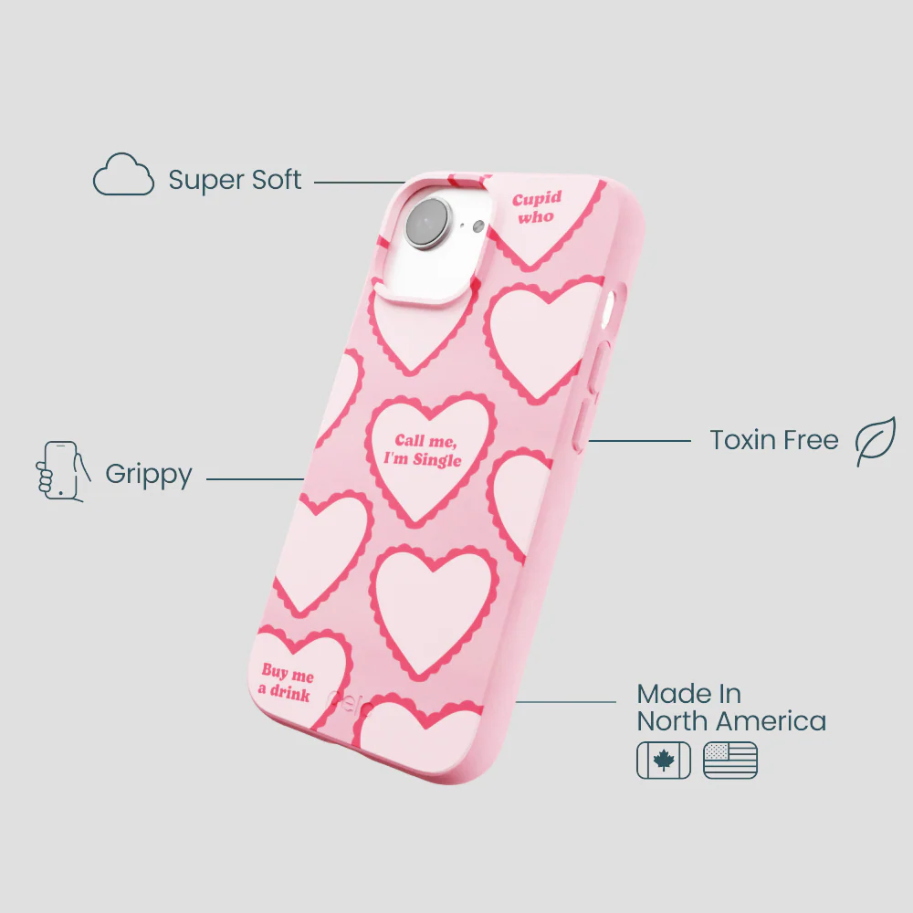 Bubblegum Pink Cupid Who iPhone 16e/17e Case - Image 4