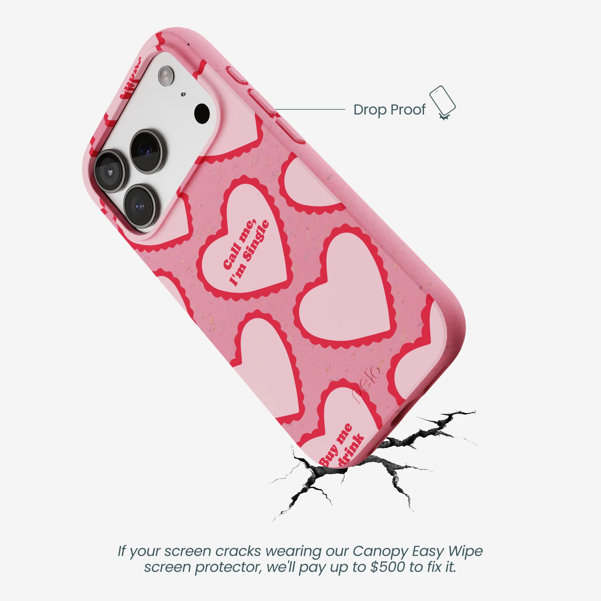 Bubblegum Pink Cupid Who iPhone 17 Pro Case - Image 5
