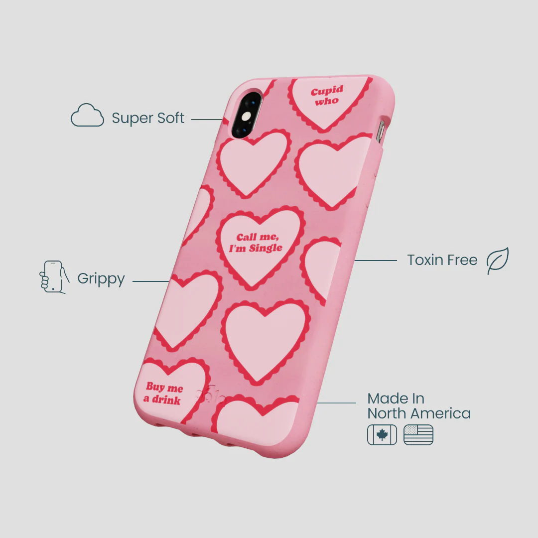 Bubblegum Pink Cupid Who iPhone XR Case - Image 4