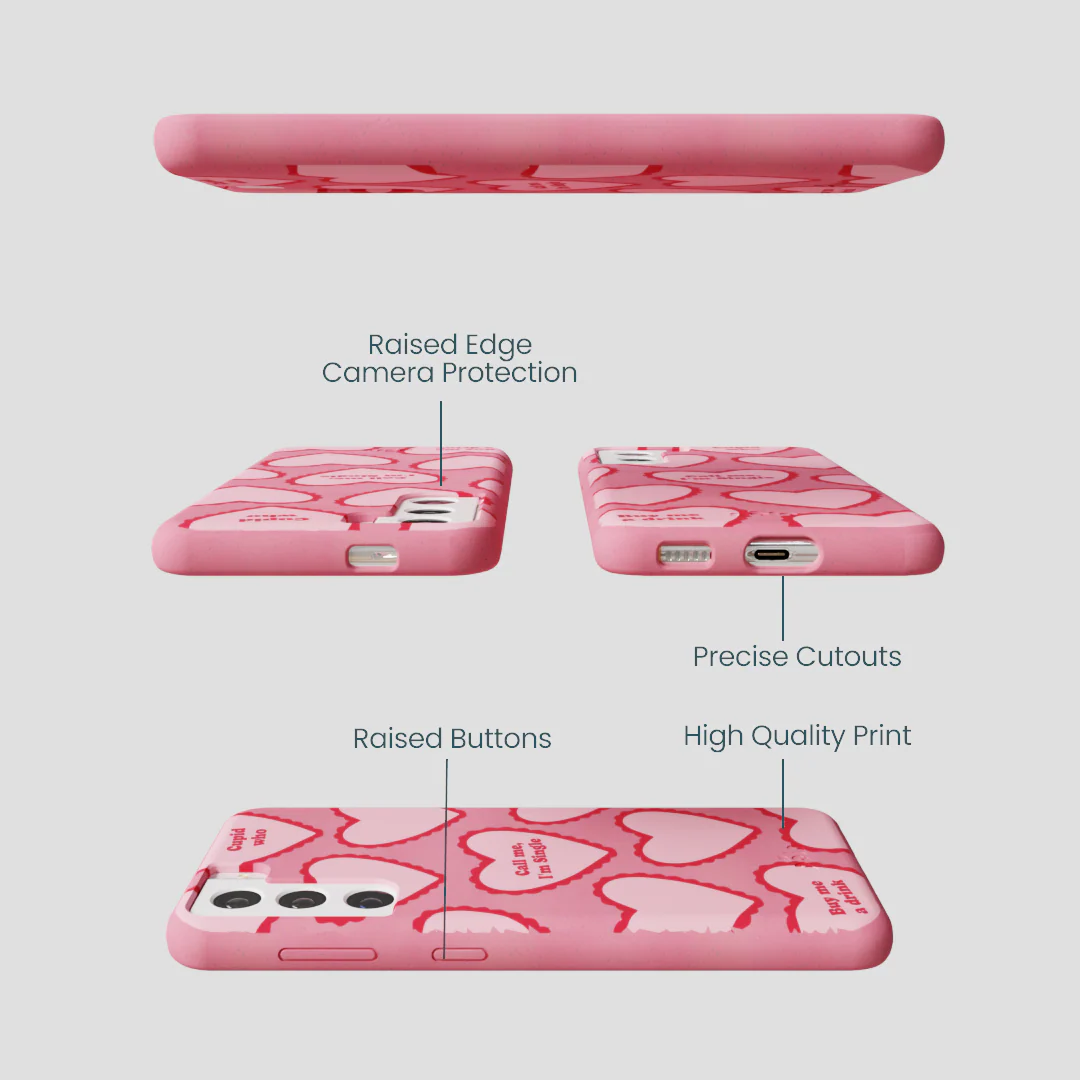 Bubblegum Pink Cupid Who Samsung Galaxy S21 Case - Image 3