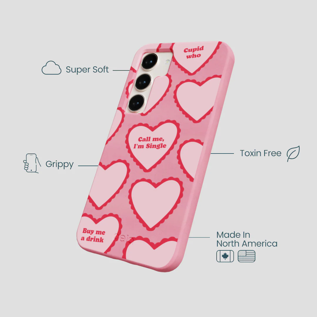 Bubblegum Pink Cupid Who Samsung Galaxy S24 Case - Image 4