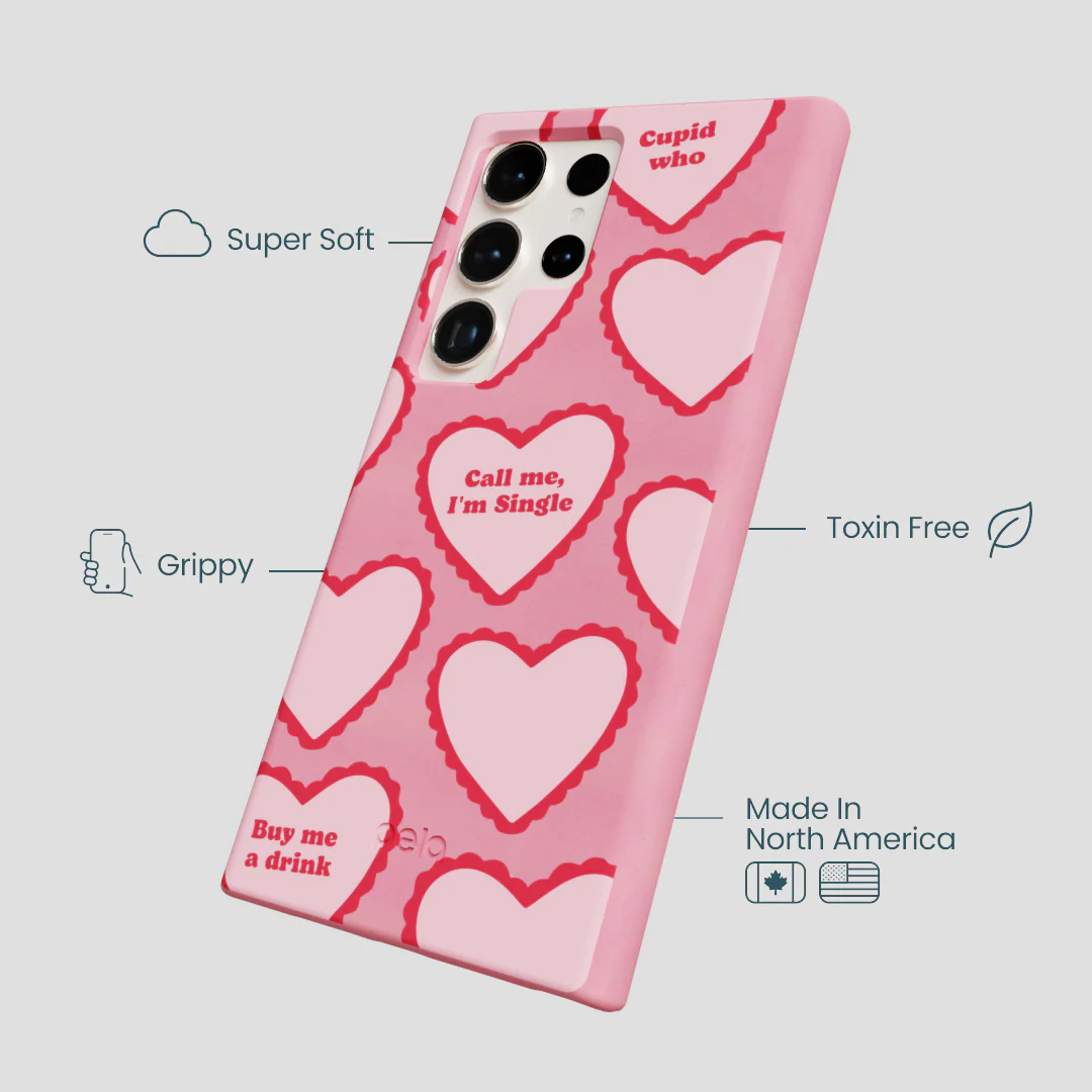 Bubblegum Pink Cupid Who Samsung Galaxy S24 Ultra Case - Image 4