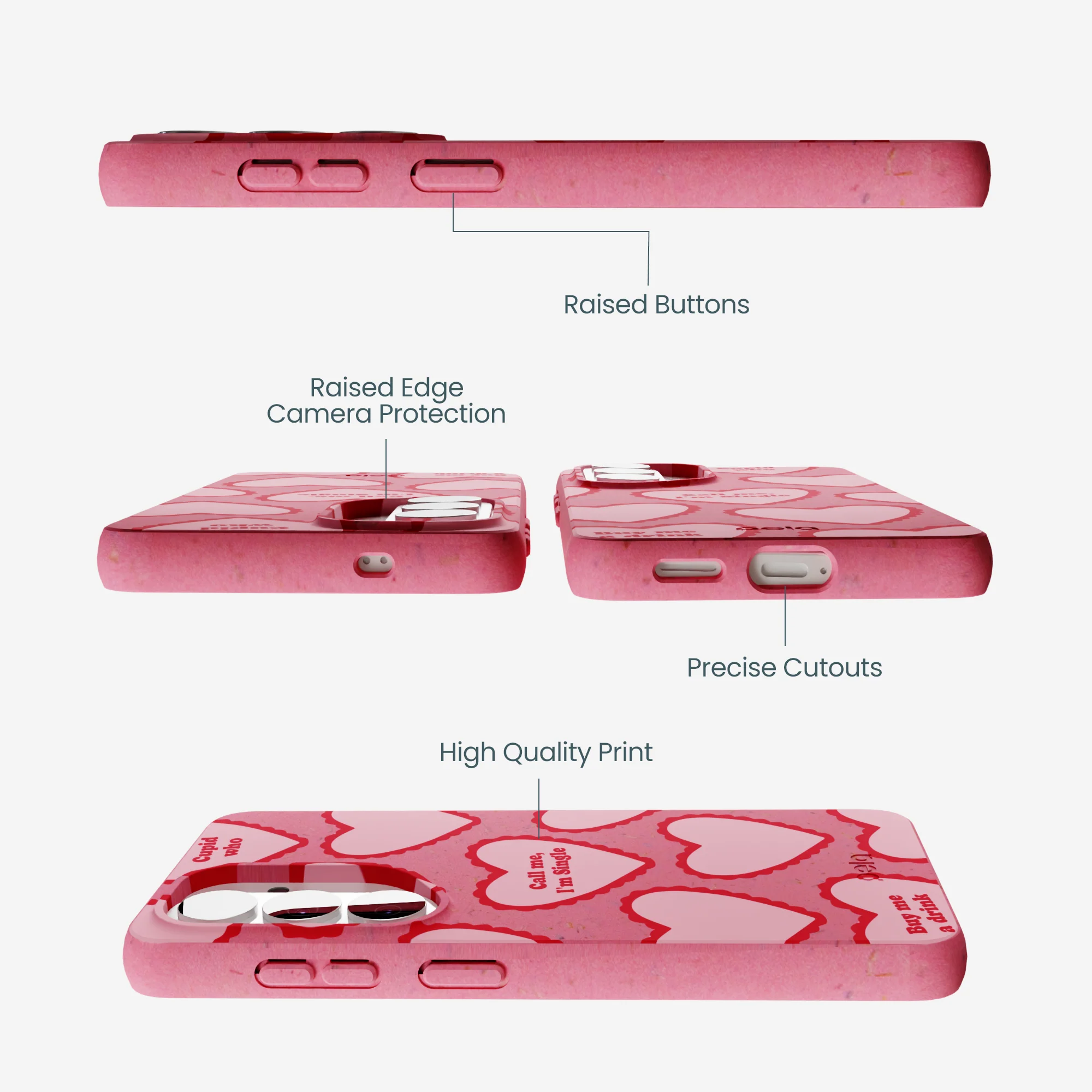 Bubblegum Pink Cupid Who Samsung Galaxy S26 Case - Image 3