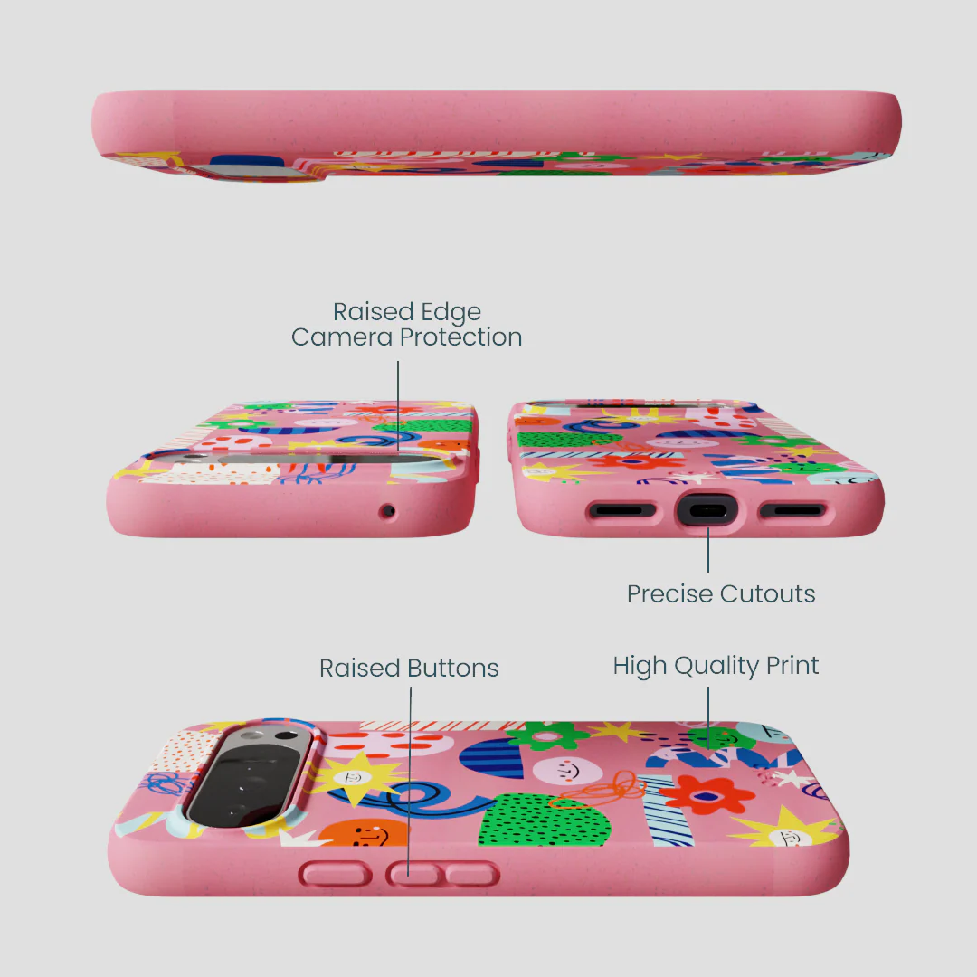 Bubblegum Pink Daydreaming Google Pixel 10 Pro XL Case - Image 3