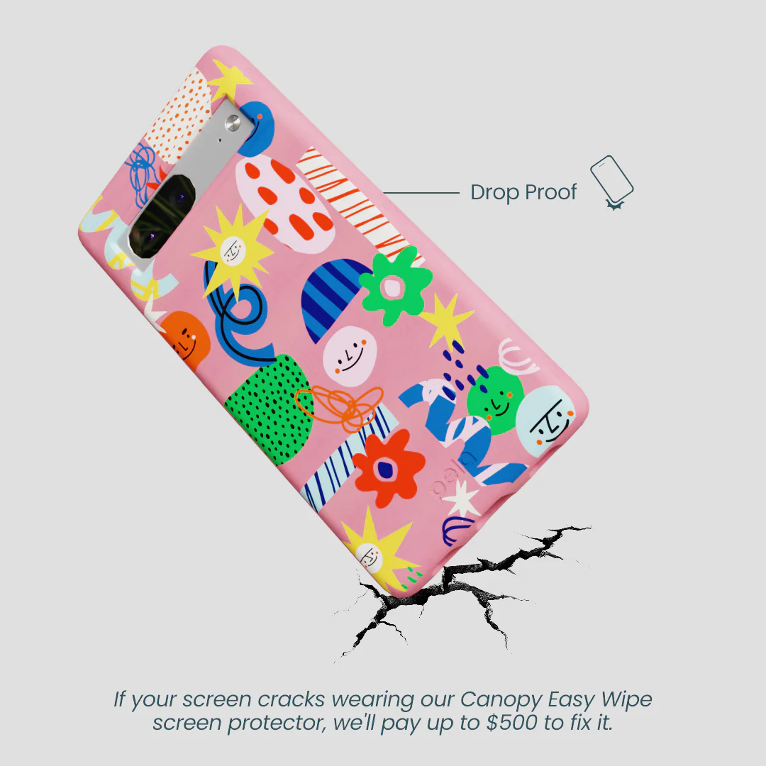 Bubblegum Pink Daydreaming Google Pixel 7a Case - Image 5
