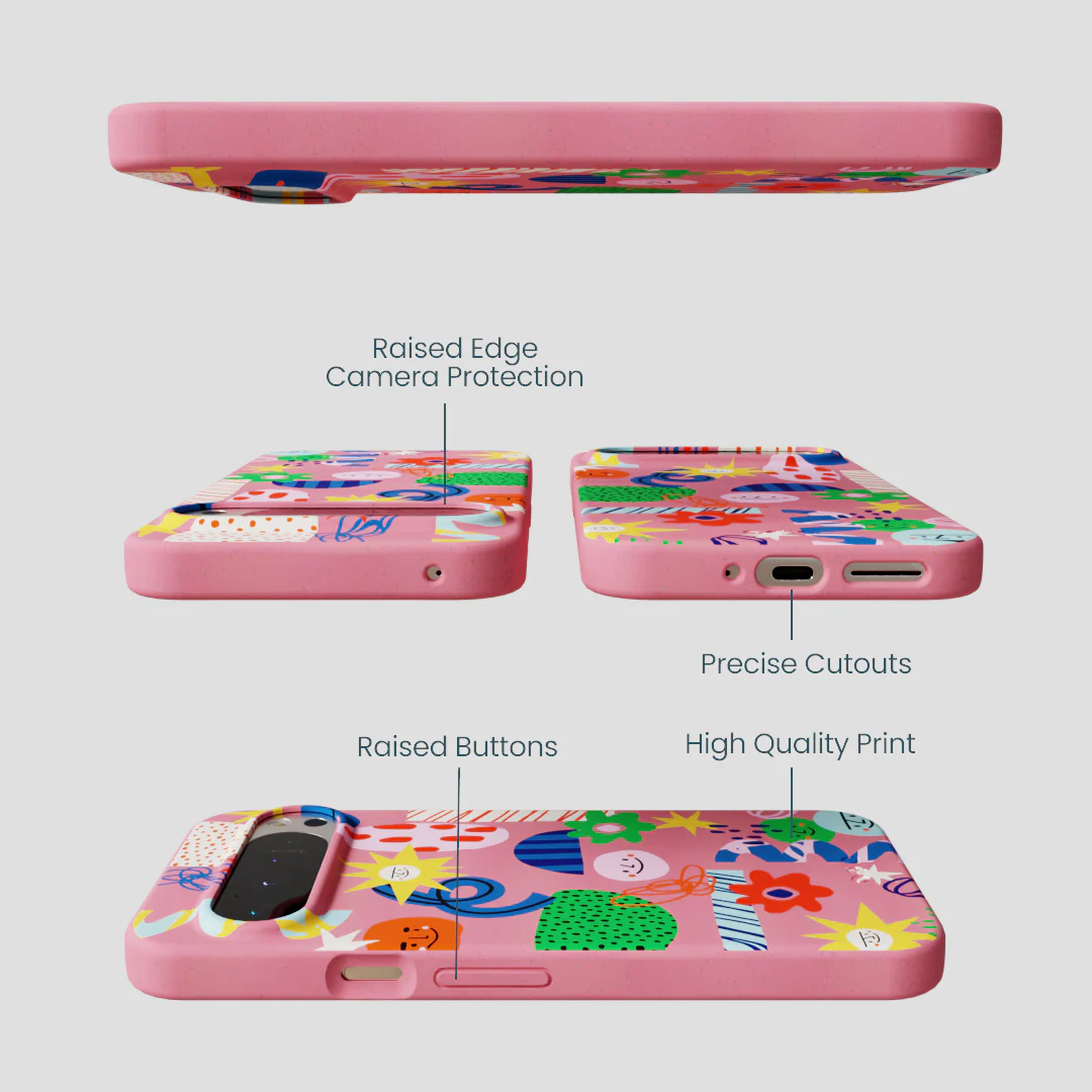 Bubblegum Pink Daydreaming Google Pixel 9 Pro XL Case - Image 3