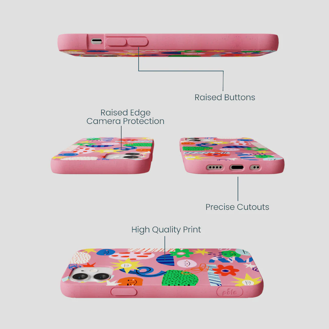 Bubblegum Pink Daydreaming iPhone 12 Mini Case - Image 3