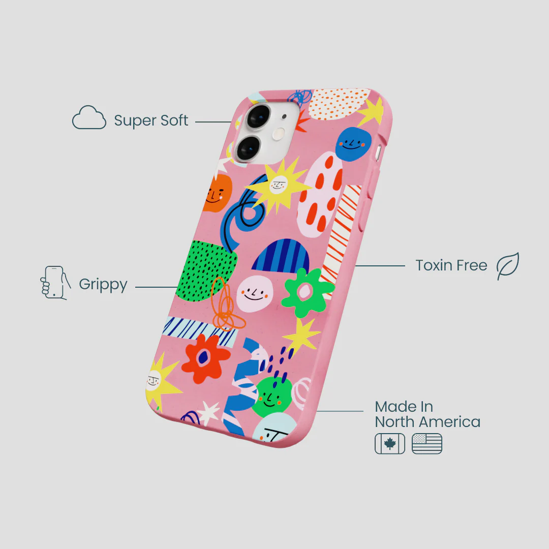 Bubblegum Pink Daydreaming iPhone 12 Mini Case - Image 4