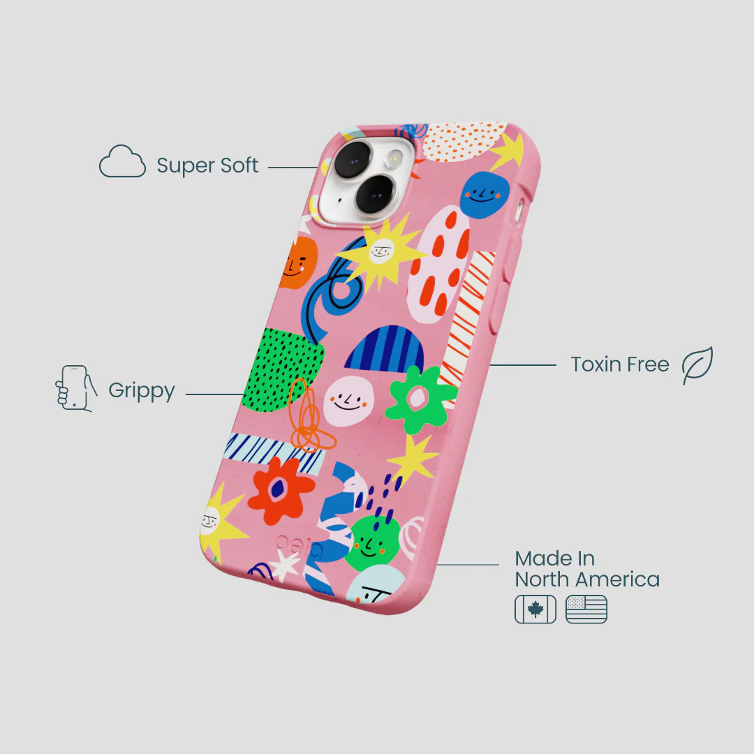 Bubblegum Pink Daydreaming iPhone 13 Mini Case - Image 4